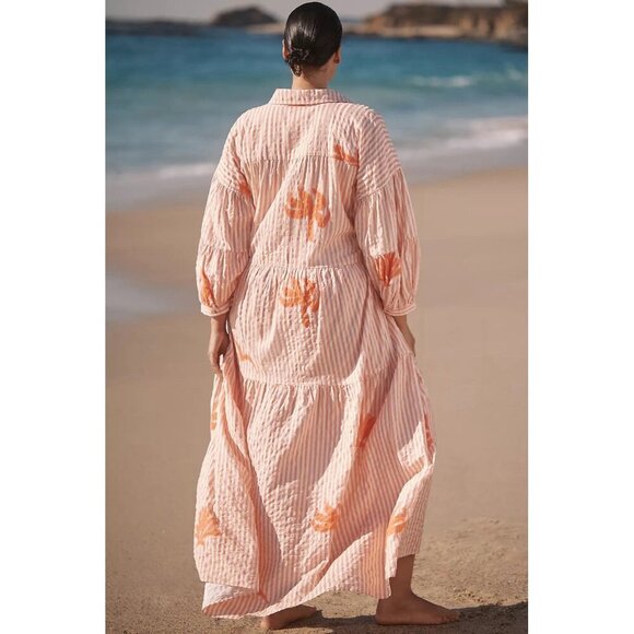 NWT Size MP - The Carolita Printed Tiered Shirt Dress by Celandine (NWT US$ 118) - Picture 2 of 16